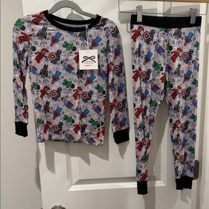 Kids Marvel Lego Superhero Bamboo Pajama Set  size 4T NWT